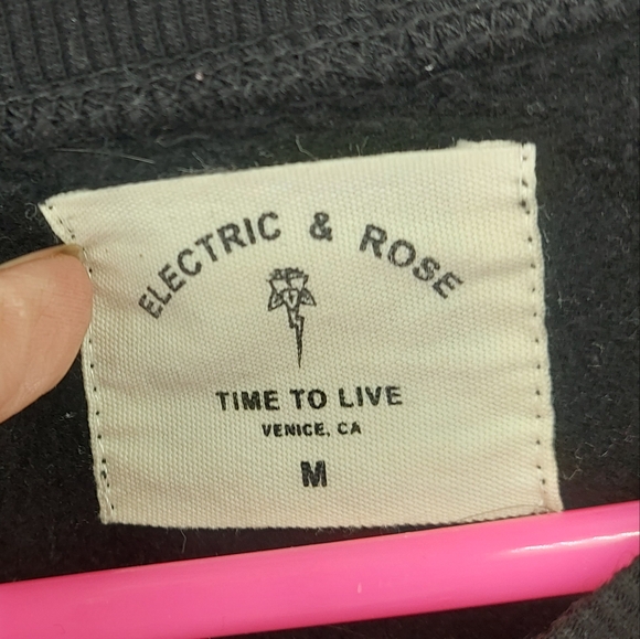 Electric & Rose Betty Tie Dye Sweatshirt in Onyx & Multi Medium - Picture 6 of 8